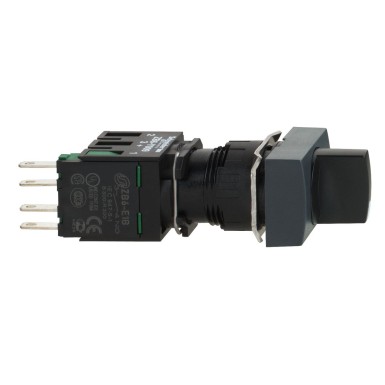 XB6DD221B - Complete selector switch, Harmony XB6, black rectangular ? 16 2 position stay put 1 NO - Schneider Electric - Complete selector switch, Harmony XB6, black rectangular ? 16 2 position stay put 1 NO - Schneider Electric - 0