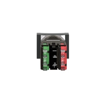 XB6DF4B5B - Complete illuminated push button, Harmony XB6, red rectangular flush, 16mm, latching, 1NO + 1NC, 12...24V - Schneider Electric - Complete illuminated push button, Harmony XB6, red rectangular flush, 16mm, latching, 1NO + 1NC, 12...24V - Schneider Electric - 2