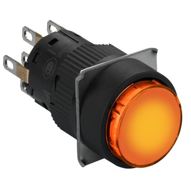 XB6EAF8B2P - Illuminated monolithic push button, Harmony XB6E, round orange pushbutton ? 16 flush to release 24 V - Schneider Electric - Illuminated monolithic push button, Harmony XB6E, round orange pushbutton ? 16 flush to release 24 V - Schneider Electric - 0