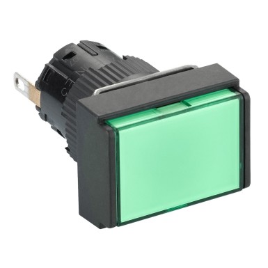 XB6EDV3BP - Monolithic pilot light, Harmony XB6E, rectangular Ш 16 IP65 green, integral LED 24VDCpolarised connector - Schneider Electric - Monolithic pilot light, Harmony XB6E, rectangular Ш 16 IP65 green, integral LED 24VDCpolarised connector - Schneider Electric - 0