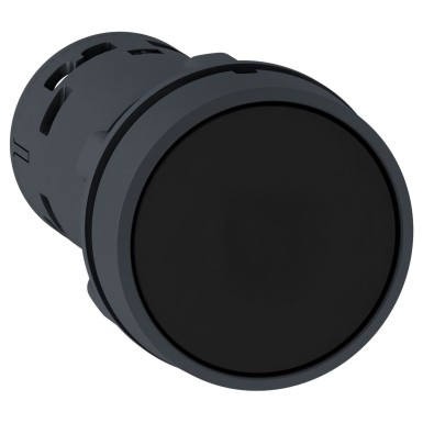 XB7NA23 - Push button, Harmony XB7, round black flush, 22mm, spring return, 2NO, unmarked - Schneider Electric - Push button, Harmony XB7, round black flush, 22mm, spring return, 2NO, unmarked - Schneider Electric - 0