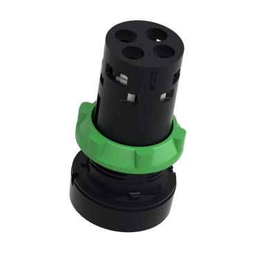 XB7NA25 - Monolithic push button, Harmony XB7, plastic, black, 22mm, spring return, unmarked, 1NO+1NC - Schneider Electric - Monolithic push button, Harmony XB7, plastic, black, 22mm, spring return, unmarked, 1NO+1NC - Schneider Electric - 3