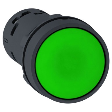 XB7NA33 - Push button, Harmony XB7, round green flush, 22mm, spring return, 2NO, unmarked - Schneider Electric - Push button, Harmony XB7, round green flush, 22mm, spring return, 2NO, unmarked - Schneider Electric - 0