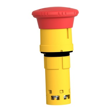 XB7NS8442 - Monolithic emergency stop, Harmony XB7, plastic, red mushroom 40mm, 22mm, latching turn to release, 1NC - Schneider Electric - Monolithic emergency stop, Harmony XB7, plastic, red mushroom 40mm, 22mm, latching turn to release, 1NC - Schneider Electric - 2