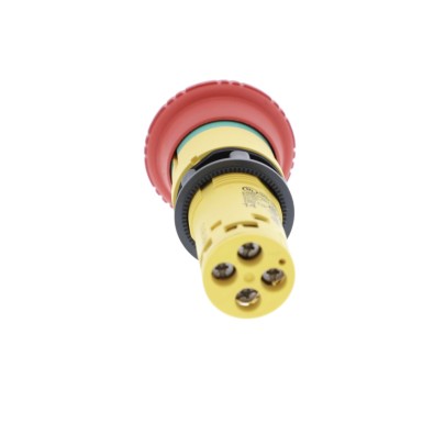 XB7NS8445 - Monolithic emergency stop, Harmony XB7, plastic, red mushroom 40mm, 22mm, latching turn to release, 1NO+1NC - Schneider Electric - Monolithic emergency stop, Harmony XB7, plastic, red mushroom 40mm, 22mm, latching turn to release, 1NO+1NC - Schneider Electric - 3