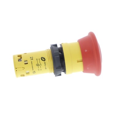 XB7NT845 - Harmony XB7, Monolithic emergency stop, plastic, red mushroom ?40, ?22, latching pushpull, 1 NO + 1 - Schneider Electric - Harmony XB7, Monolithic emergency stop, plastic, red mushroom ?40, ?22, latching pushpull, 1 NO + 1 - Schneider Electric - 4