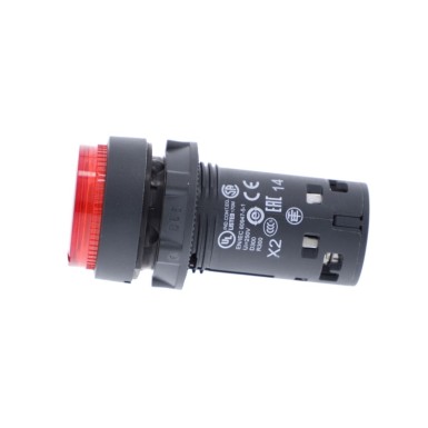 XB7NW34G1 - Monolithic illuminated push button, Harmony XB7, plastic, red, 22mm, integral LED, spring return, 110...120V AC, 1NO - Schneider Electric - Monolithic illuminated push button, Harmony XB7, plastic, red, 22mm, integral LED, spring return, 110...120V AC, 1NO - Schneider Electric - 4