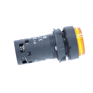 XB7NW35M1 - Monolithic illuminated push button, Harmony XB7, plastic, orange, 22mm, integral LED, spring return, 230…240V AC, 1NO - Schneider Electric - Monolithic illuminated push button, Harmony XB7, plastic, orange, 22mm, integral LED, spring return, 230…240V AC, 1NO - Schneider Electric - 1