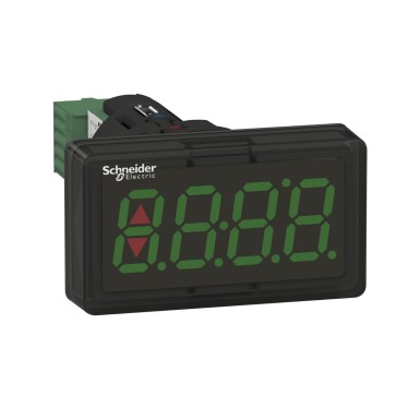 XBH1AA0G4 - Digital panel meter, Harmony XB5, plastic, black, 22mm, 4 digit green LED display, 4...20mA input - Schneider Electric - Digital panel meter, Harmony XB5, plastic, black, 22mm, 4 digit green LED display, 4...20mA input - Schneider Electric - 0