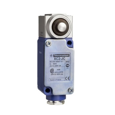 XC2JC163 - Limit switch, Limit switches XC Standard, XC2 J, metal side plunger, 1 C/O - Schneider Electric - Limit switch, Limit switches XC Standard, XC2 J, metal side plunger, 1 C/O - Schneider Electric - 0