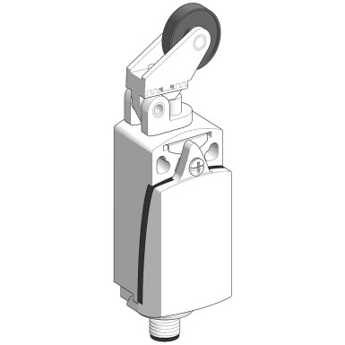 XCKD2128M12 - Limit switch, Limit switches XC Standard, XCKD, thermoplastic plastic roller lev plunger H or V, 1NC+1 NO, snap, M12 - Schneider Electric - Limit switch, Limit switches XC Standard, XCKD, thermoplastic plastic roller lev plunger H or V, 1NC+1 NO, snap, M12 - Schneider Electric - 0