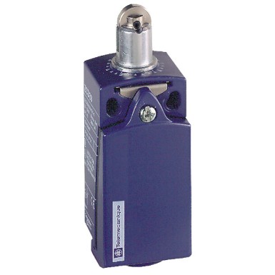 XCKD2502P16 - Telemecanique - Limit switch, Limit switches XC Standard, XCKD, steel roller plunger, 1NC+1 NO, slow, M16