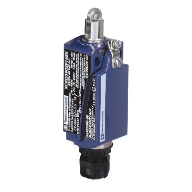 XCKD3902P16EX - Limit switch, Limit switches XC Standard, XCKD, roller plunger, 2NC + NO, ATEX/IECEx - Schneider Electric - Limit switch, Limit switches XC Standard, XCKD, roller plunger, 2NC + NO, ATEX/IECEx - Schneider Electric - 0