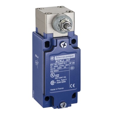 XCKJ105H7 - Limit switch, Limit switches XC Standard, XCKJ, rotary head w/o op. lever, 1NC+1 NO, snap action, 1/ - Schneider Electric - Limit switch, Limit switches XC Standard, XCKJ, rotary head w/o op. lever, 1NC+1 NO, snap action, 1/ - Schneider Electric - 0