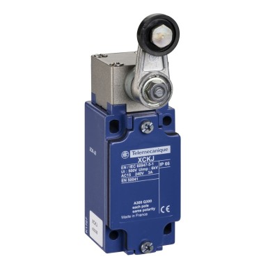 XCKJ1656474001 - Limit switch, Limit switches XC Standard, XCKJ, steel roller plunger reinforced, 600 V AC, 10 A - Schneider Electric - Limit switch, Limit switches XC Standard, XCKJ, steel roller plunger reinforced, 600 V AC, 10 A - Schneider Electric - 0