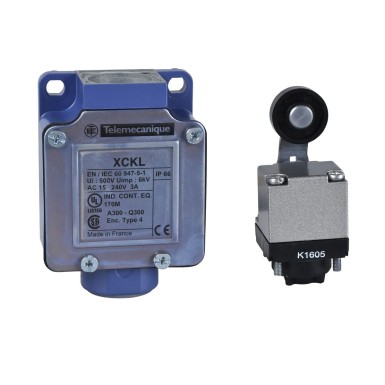 XCKL115 - Limit switch, Limit switches XC Standard, XCKL, thermoplastic roller lever, 1NC+1 NO, snap, Cable gl - Schneider Electric - Limit switch, Limit switches XC Standard, XCKL, thermoplastic roller lever, 1NC+1 NO, snap, Cable gl - Schneider Electric - 0