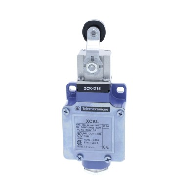 XCKL115 - Limit switch, Limit switches XC Standard, XCKL, thermoplastic roller lever, 1NC+1 NO, snap, Cable gl - Schneider Electric - Limit switch, Limit switches XC Standard, XCKL, thermoplastic roller lever, 1NC+1 NO, snap, Cable gl - Schneider Electric - 3