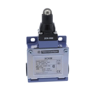 XCKM102H29 - Limit switch, Limit switches XC Standard, XCKM, steel roller plunger, 1NC+1 NO, snap action, M20 - Schneider Electric - Limit switch, Limit switches XC Standard, XCKM, steel roller plunger, 1NC+1 NO, snap action, M20 - Schneider Electric - 1