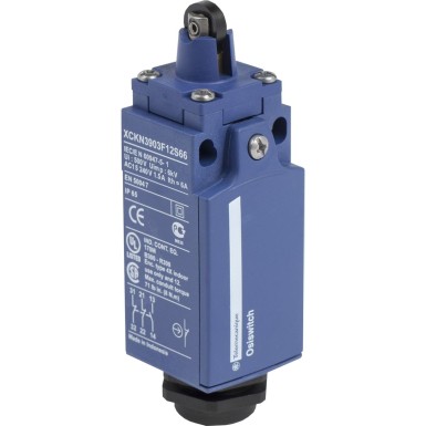 XCKN3903F12S66 - Limit switch, Limit switches XC Standard, XCKN, thermoplastic plastic roller lever, 1 NO + 1NC - Schneider Electric - Limit switch, Limit switches XC Standard, XCKN, thermoplastic plastic roller lever, 1 NO + 1NC - Schneider Electric - 0