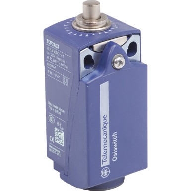 XCKP2110G11X1 - Telemecanique - Limit switch, Limit switches XC Standard, XCKP, metal end plunger, 1NC+1 NO, snap