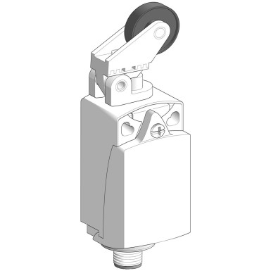 XCKP2128M12 - Limit switch, Limit switches XC Standard, XCKP, thermoplastic plastic roller lev plunger H or V, 1NC+1 NO, snap, M12 - Schneider Electric - Limit switch, Limit switches XC Standard, XCKP, thermoplastic plastic roller lev plunger H or V, 1NC+1 NO, snap, M12 - Schneider Electric - 0