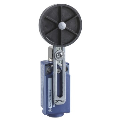 XCKP2149G11 - Telemecanique - Limit switch, Limit switches XC Standard, XCKP, plastic roller lever Ø 50 var.length, 1NC+1 NO, snap, Pg11