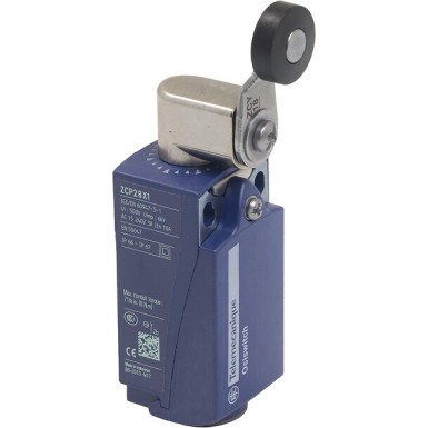 XCKP2818G11X1 - Telemecanique - Limit switch, Limit switches XC Standard, XCKP, metal end plunger, 1NC+1 NO, snap