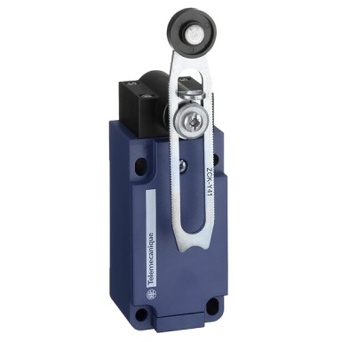 XCKS541 - Telemecanique - Limit switch, Limit switches XC Standard, XCKS, thermoplastic plastic roller lever var. length, 1NC+1 NO, slow, Pg13