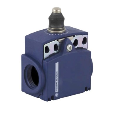 XCKT2111P16 - Telemecanique - Limit switch, Limit switches XC Standard, XCKT, metal end plunger with nitrile boot, 1NC+1 NO, snap, M16