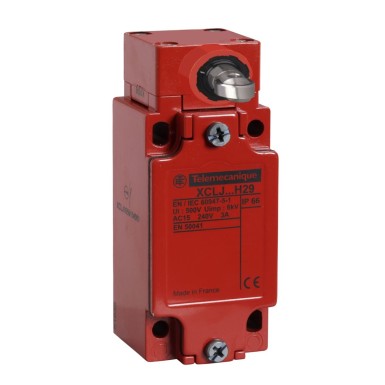 XCLJ564H29 - Limit switch XCLJ - red body steel - side roller plunger- NC / NC slow contacts - Schneider Electric - Limit switch XCLJ - red body steel - side roller plunger- NC / NC slow contacts - Schneider Electric - 0