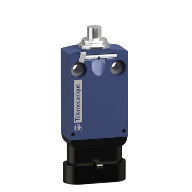 XCMD2510AM4 - Telemecanique - Limit switch, Limit switches XC Standard, XCMD, metal end plunger, 1NC+1 NO, slow, AMP 4P