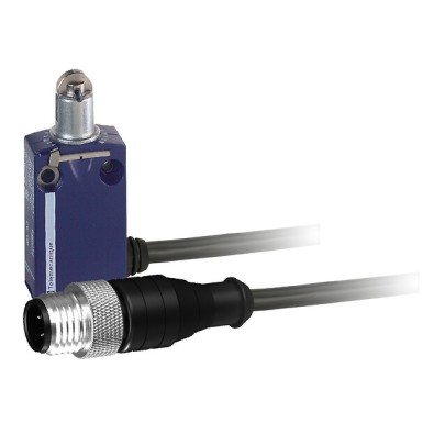 XCMD291AL1 - Telemecanique - Limit switch, Limit switches XC Standard, XCMD, metal end plunger, 2NC, snap, 1 m
