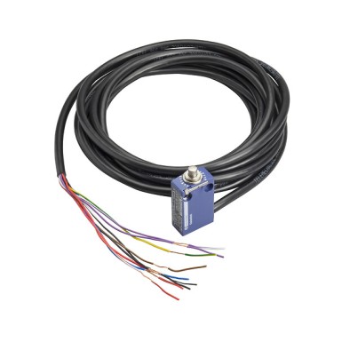 XCMD4102L03SD7 - Telemecanique - Limit switch, Limit switches XC Standard, XCM D, roller plunger, 2NC + 2 NO, 3 m