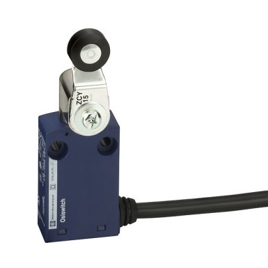 XCMN2115T1 - Telemecanique - Limit switch, Limit switches XC Standard, XCMN, thermoplastic roller lever, 1NC+1 NO, snap, 1 m