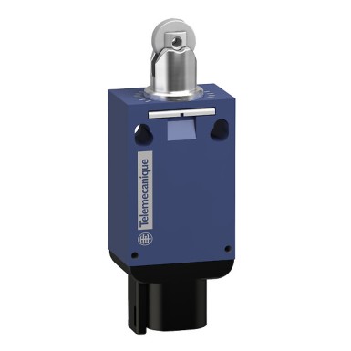 XCMV2102D44 - Telemecanique - Limit switch, Limit switches XC Standard, XCMD, steel roller plunger, 1NC+1 NO, snap, DT04 4P