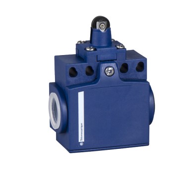 XCNT2502G11 - Telemecanique - Limit switch, Limit switches XC Standard, XCNT, plastic roller plunger, 1NC+1 NO, slow, Pg11