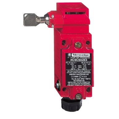 XCSC502EX - Safety switch, Telemecanique Safety switches XCS, metal key operated XCSA, NC + 2 NO slow break, ATEX/IECEx - Schneider Electric - Safety switch, Telemecanique Safety switches XCS, metal key operated XCSA, NC + 2 NO slow break, ATEX/IECEx - Schneider Electric - 0