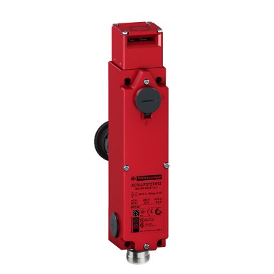 XCSLF373741M3 - Safety switch, Telemecanique Safety switches XCS - Telemecanique - Safety switch, Telemecanique Safety switches XCS, metal key operated solenoid XCSLF, 4NC+2 NO, slow, M23 connector, 24 V - Telemecanique - 0