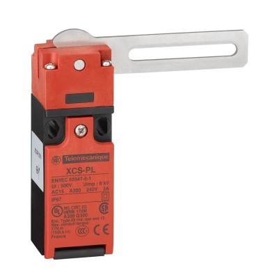 XCSPL562 - Guard switch, Telemecanique Safety switches XCS, XCSPL, straight lever, to right or to left, 1NC+1 NO, M16 - Schneider Electric - Guard switch, Telemecanique Safety switches XCS, XCSPL, straight lever, to right or to left, 1NC+1 NO, M16 - Schneider Electric - 0