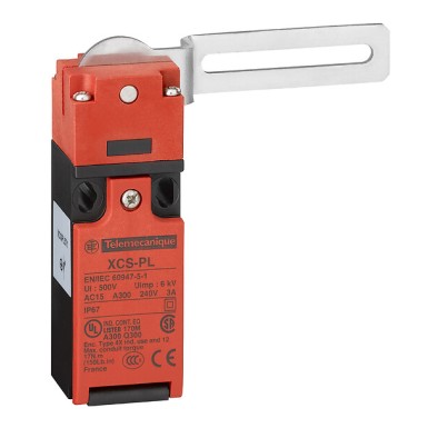 XCSPL571 - Telemecanique - Guard switch, Telemecanique Safety switches XCS, XCSPL, elbowed flush lever, to right, 1NC+1 NO, Pg11