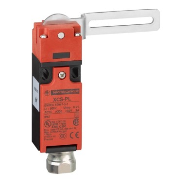 XCSPL573 - Guard switch, Telemecanique Safety switches XCS, XCSPL, elbowed flush lever, to right, 1NC+1 NO -1/2"NPT - Schneider Electric - Guard switch, Telemecanique Safety switches XCS, XCSPL, elbowed flush lever, to right, 1NC+1 NO -1/2"NPT - Schneider Electric - 0