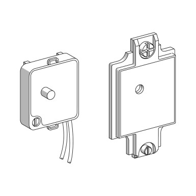 XCSZ45 - Telemecanique Safety switches XCS, LED indicator module w cover, 110/240 V AC, for limit switch XCSE53.. - Schneider Electric - Telemecanique Safety switches XCS, LED indicator module w cover, 110/240 V AC, for limit switch XCSE53.. - Schneider Electric - 0