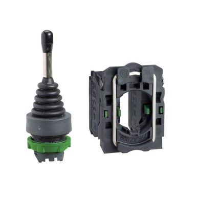 XD5PA12 - Joystick controller, Harmony XB5, 22mm, 2 direction, stay put, 1NO per direction - Schneider Electric - Joystick controller, Harmony XB5, 22mm, 2 direction, stay put, 1NO per direction - Schneider Electric - 0