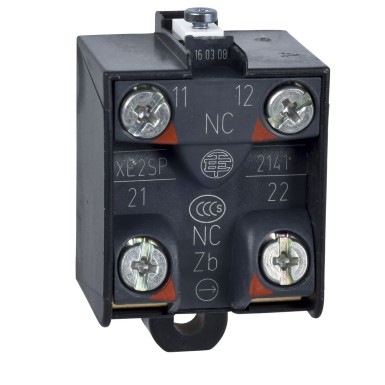 XE2SP2141 - Limit switch contact block, Limit switches XC Standard, 2NC, snap action, simultaneous - Schneider Electric - Limit switch contact block, Limit switches XC Standard, 2NC, snap action, simultaneous - Schneider Electric - 0