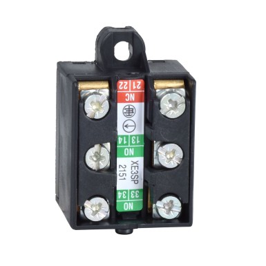 XE3NP2151 - Limit switch contact block, Limit switches XC Standard, 1NC+2 NO, slow break, break before make - Schneider Electric - Limit switch contact block, Limit switches XC Standard, 1NC+2 NO, slow break, break before make - Schneider Electric - 0