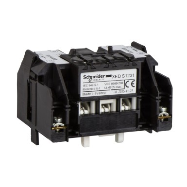 XEDS1241 - Spring return contact block 1 NC + 2 NO front mounting - Schneider Electric - Spring return contact block 1 NC + 2 NO front mounting - Schneider Electric - 0