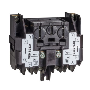 XEDS2111 - Spring return contact block 2pole front mounting - Schneider Electric - Spring return contact block 2pole front mounting - Schneider Electric - 0