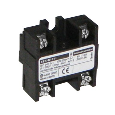 XESP2051 - Limit switch contact block, Limit switches XC Standard, XESP, 1C/O snap action, simultaneous, silver plated - Schneider Electric - Limit switch contact block, Limit switches XC Standard, XESP, 1C/O snap action, simultaneous, silver plated - Schneider Electric - 0