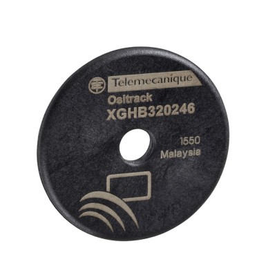 XGHB320345 - Telemecanique - Electronic tag, Radio frequency identification XG, RFID 13.56 MHz, disc Ã˜ 30 x 3, 112 Bytes
