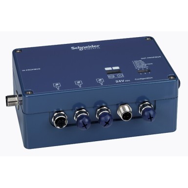 XGSZ33PDP - Telemecanique - Connection Profibus box, Radio frequency identification XG, DP, 3 channels for XGCS smart antennas